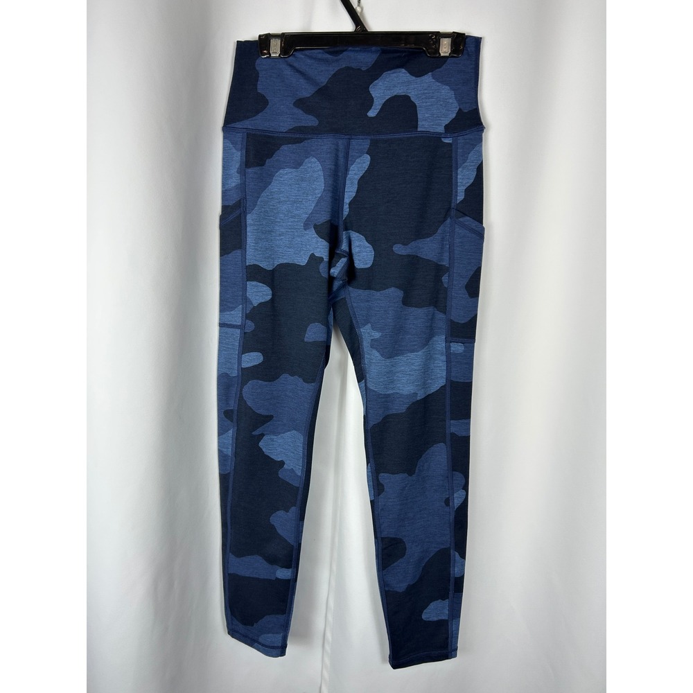 OFFLINE Aerie The Hugger Blue Camo High Rise Pocket Crop Leggings Size Medium